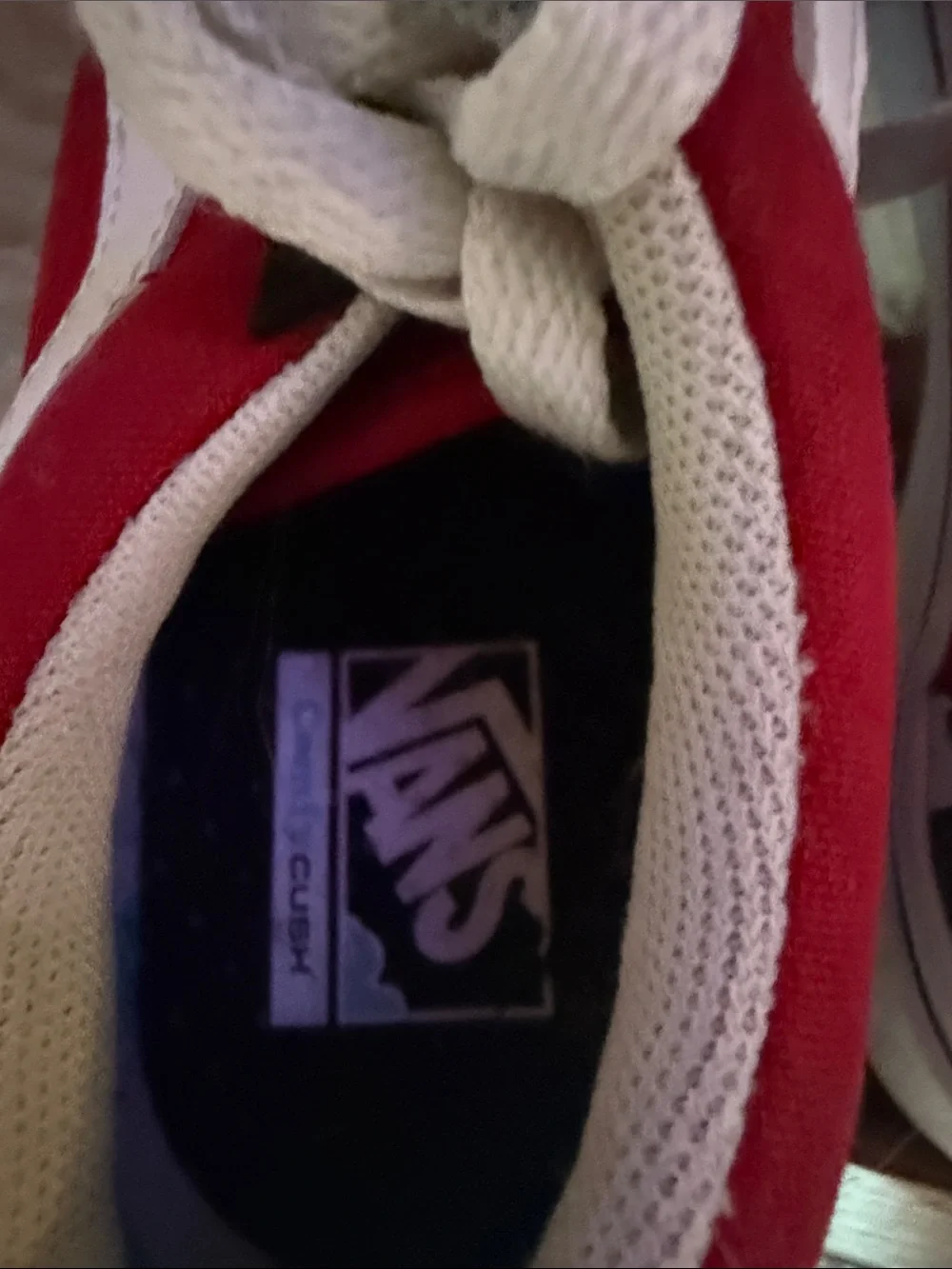 Vans Old Skool Sneakers in Red, Black & White